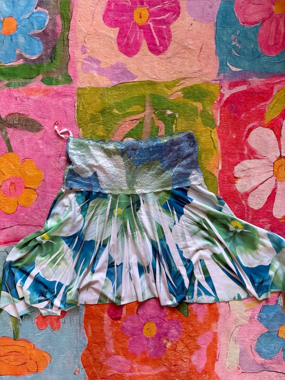 Vintage 'Carolina' USA Convertible Floral Fairy Skirt / Top M